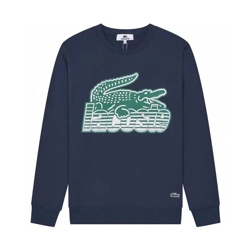Blue background green crocodile hoodie 002